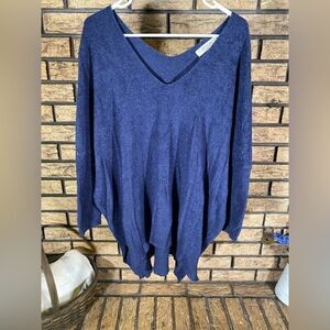 A beautiful soul‎ blue vneck sweater